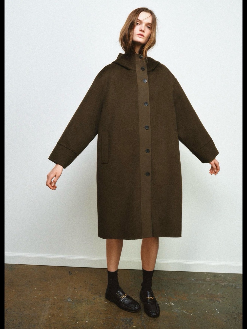 ZARA ZW Collection WOOL Parka Hooded NWT❗️
